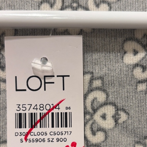 NWT Loft Geo Velour Sweatshirt xl new top shirt - Picture 8 of 9